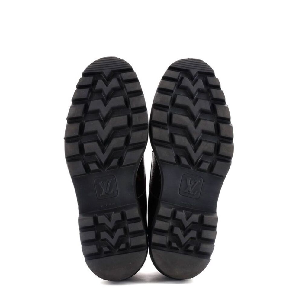 Louis Vuitton Men's Black Ice Derby Shoes Monogram Canvas Brown - Picture 4 of 6